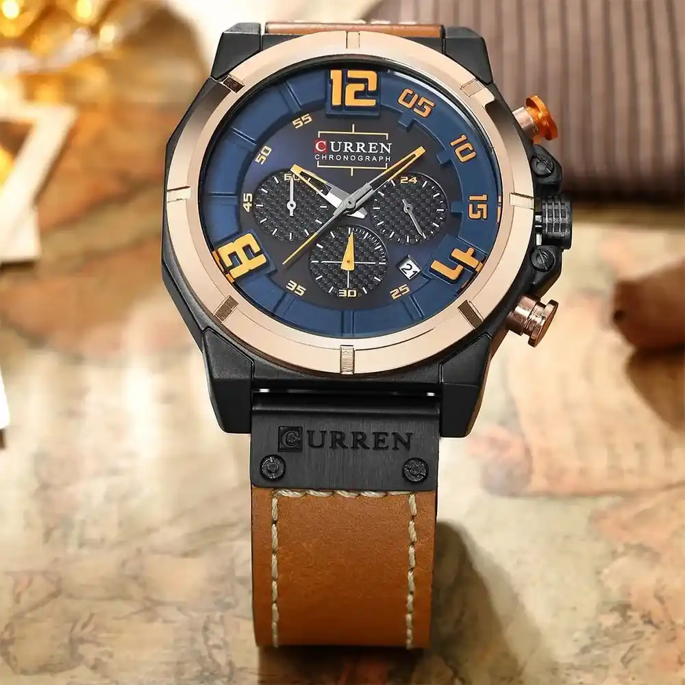 Relojes con correa de cuero Curren 8287 2 Relojes con correa de cuero | Curren Relojes