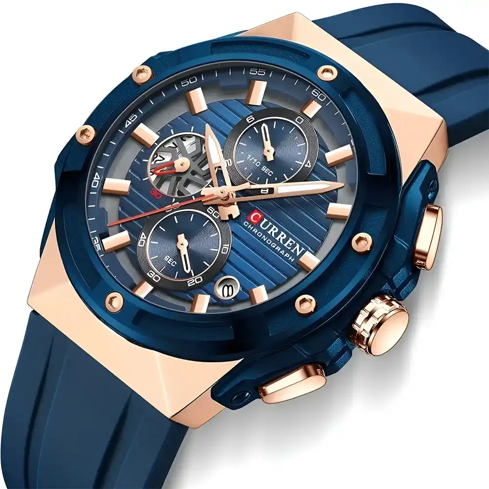 Reloj hombre deportivo elegante Curren 8462 2 Reloj hombre deportivo elegante | RelojeríaFR