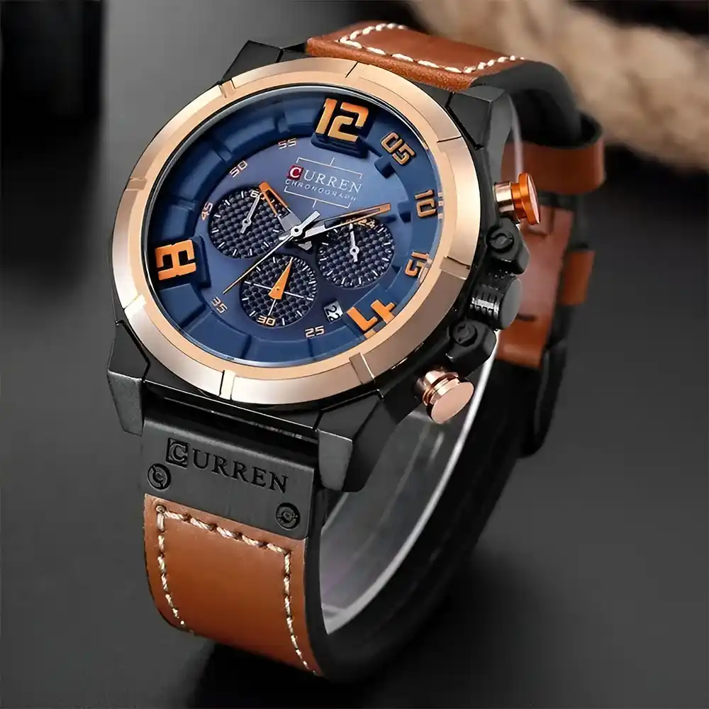 Relojes con correa de cuero Curren 8287 4 Relojes Curren precio | RelojeríaFR