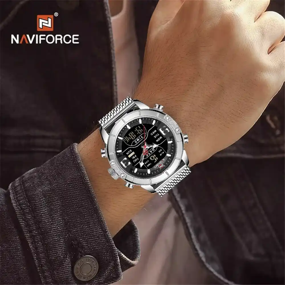 Relojes Naviforce originales - NF9153 Plateado