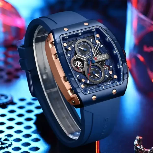relojes-azul-hombre-curren-8442 Reloj para hombre deportivo | Relojería FR
