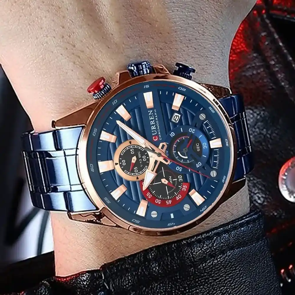 Relojes Curren hombres 8415 originales 3 Relojes azul hombre | Curren 8415