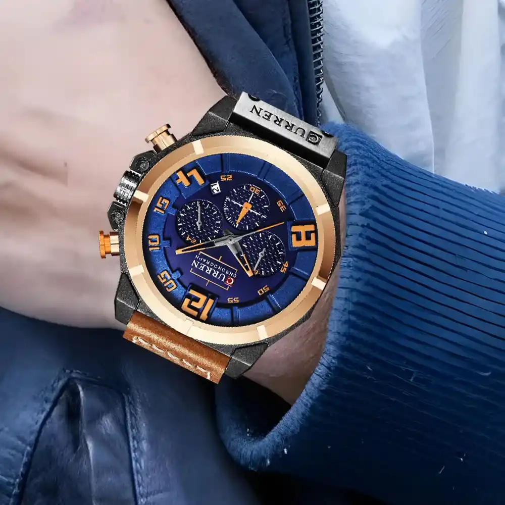 Relojes con correa de cuero Curren 8287 3 Relojes gama media | Relojes Curren