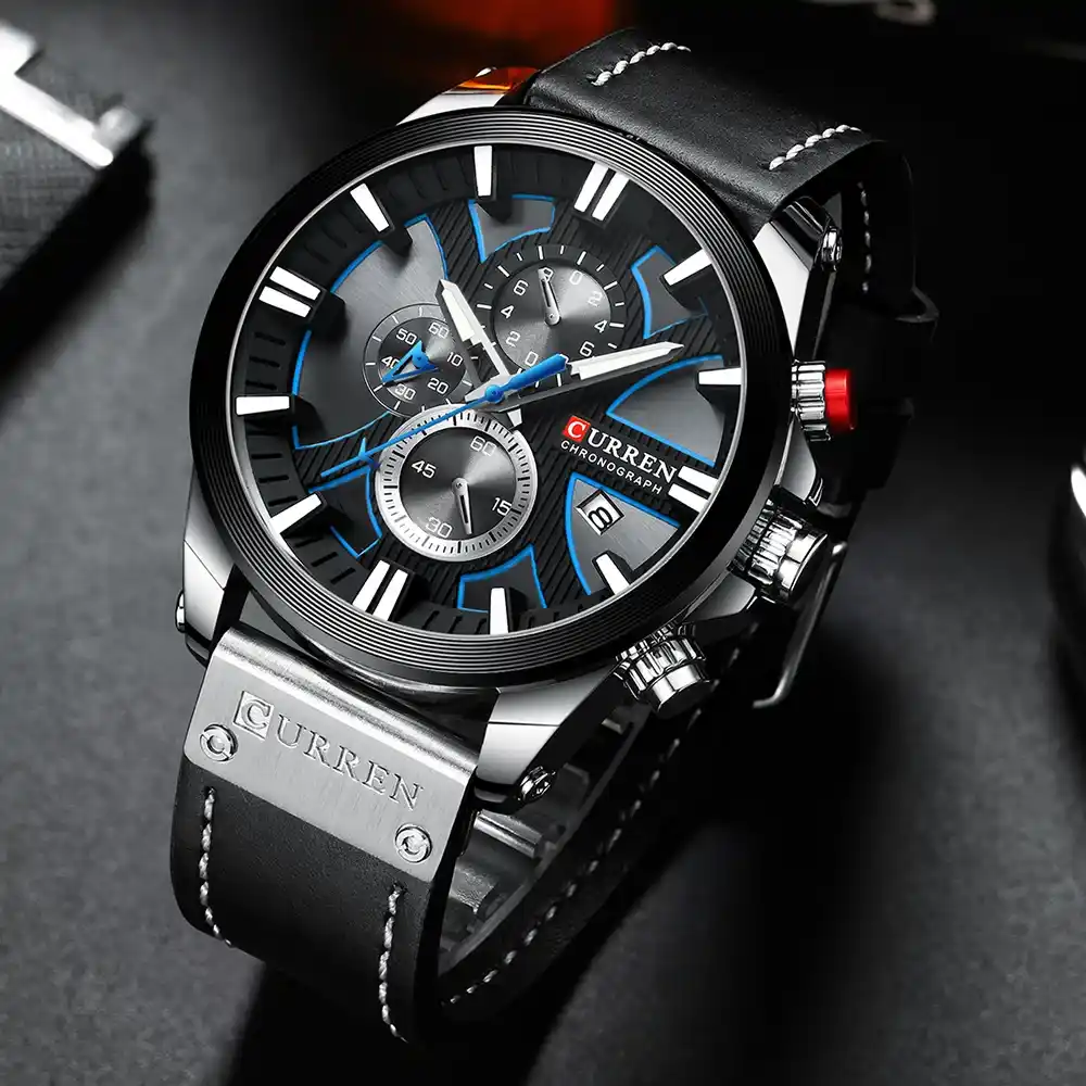Relojes cuero hombre Curren 8346 exclusivos 2 Relojes cuero hombre – Relojería FR