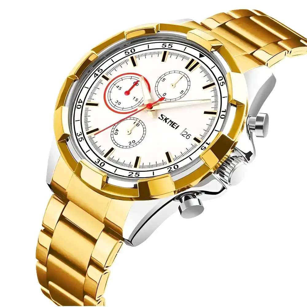 Reloj hombre dorado Skmei 9192 Elegante 4 Skmei relojes precios | Relojería FR