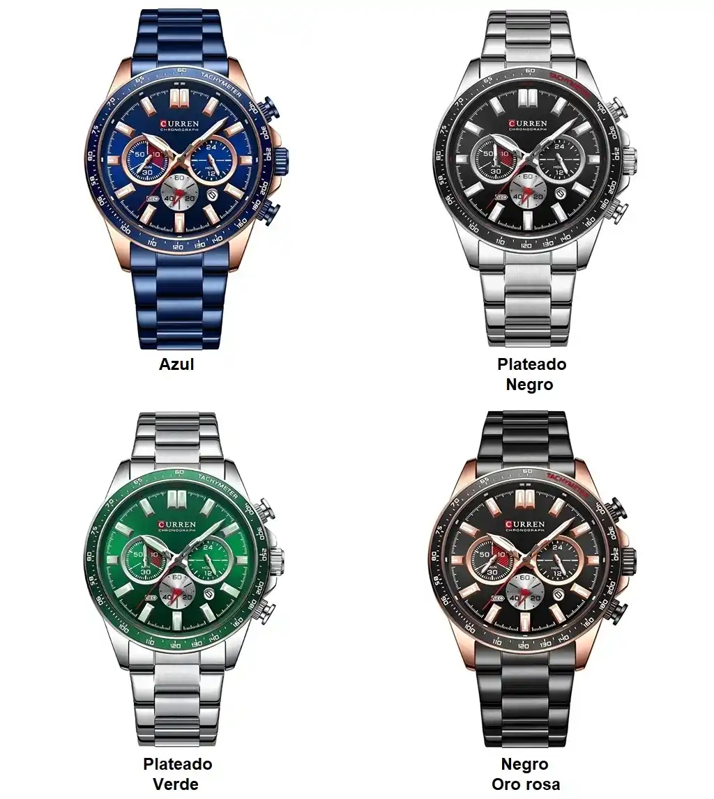 Reloj curren original 8418 espectacular 4 Marcas relojes hombres | Relojería FR
