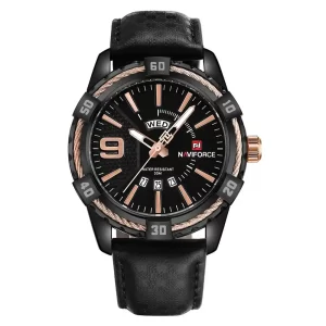 Relojes originales Colombia – Naviforce NF9117l para hombre análogo correa de cuero