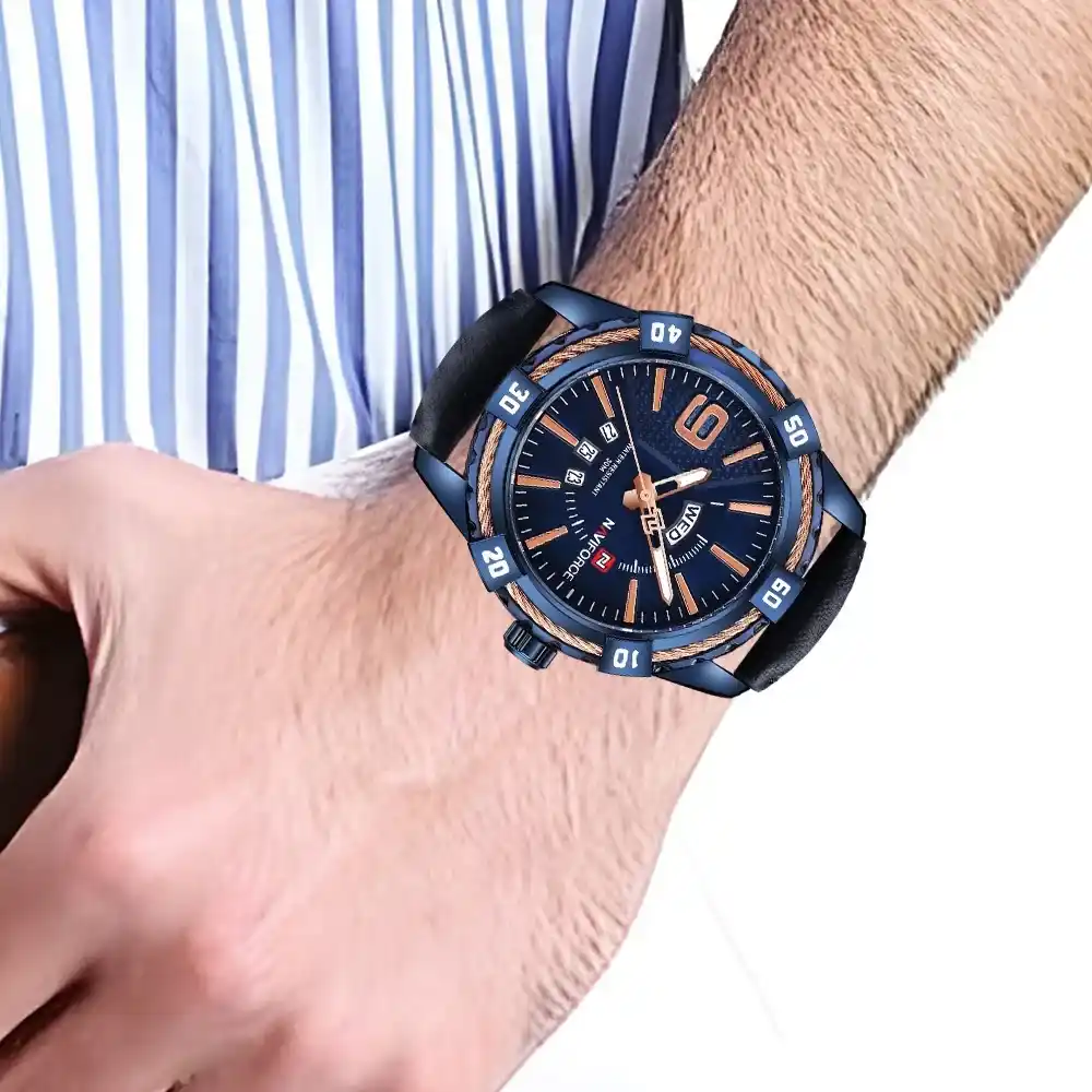 Reloj Correa de Cuero Naviforce NF9117L 3 Reloj Naviforce NF9117l hombre azul correa de cuero