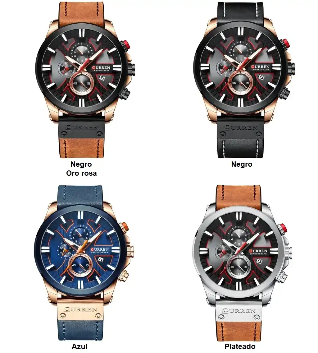 Relojes cuero hombre Curren 8346 exclusivos 4 Reloj cuero – Relojería FR
